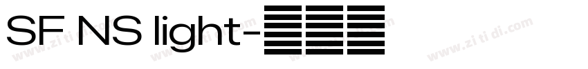 SF NS light字体转换 SF NS light字体转换
